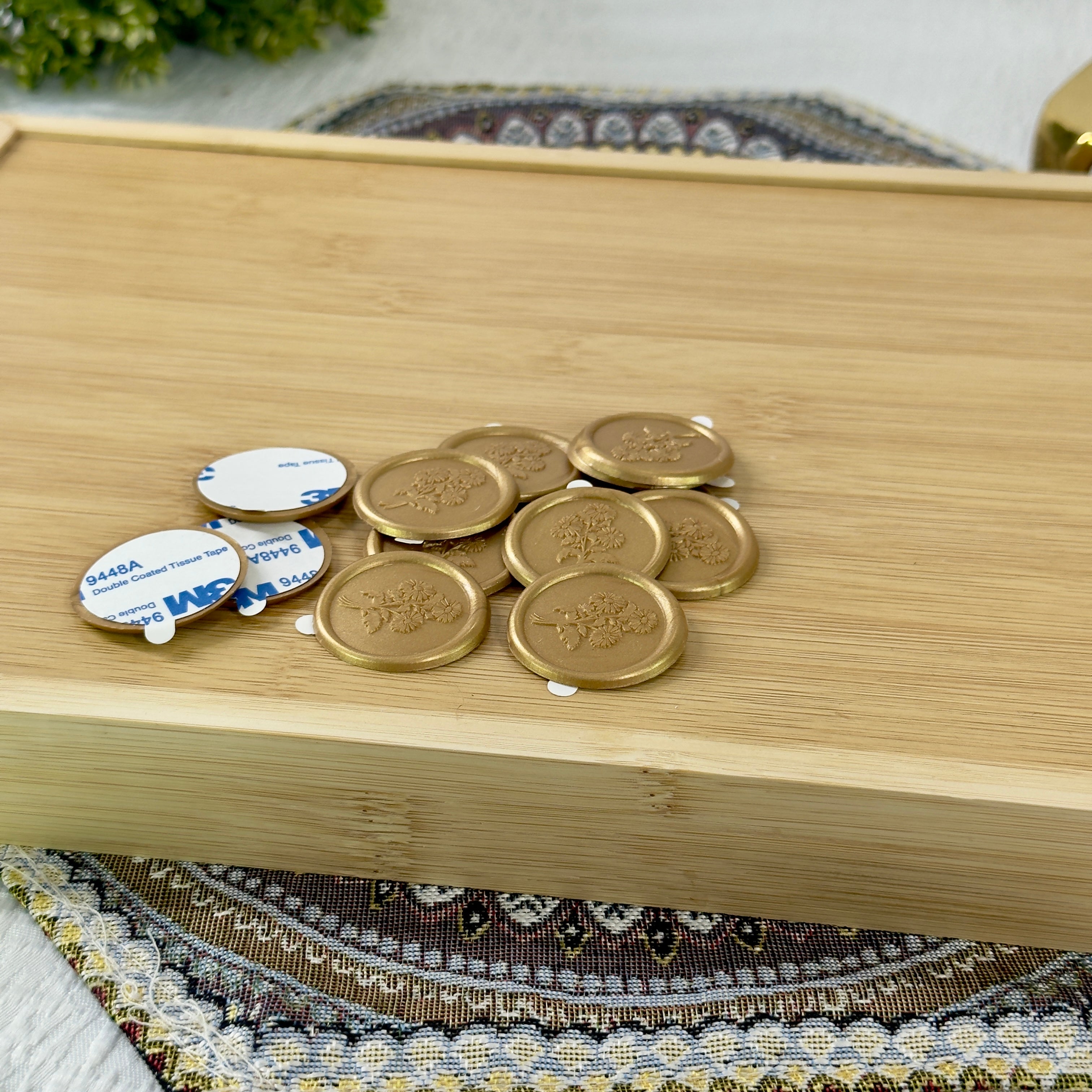 Self Adhesive Wax Seal Sticker Tag