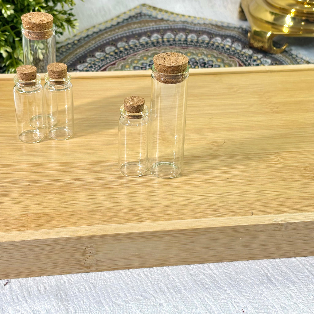 Glass Tubes with Cork Stopper, Wedding Favor  Party Favor