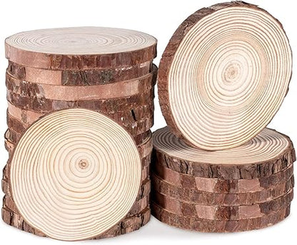 Natural Sandalwood Pieces Wood Slices Wedding Christmas Ornaments Centerpiece Craft
