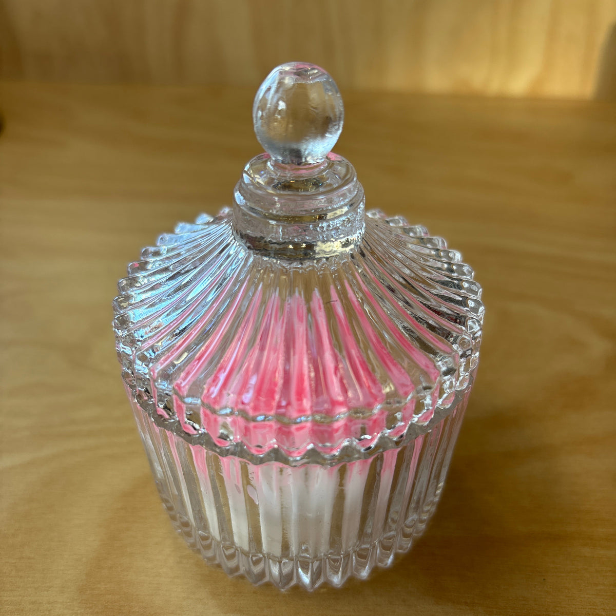 Candle Scented Flower shape in Glass Jar with Lid Party Favors Wedding Favour    F90288