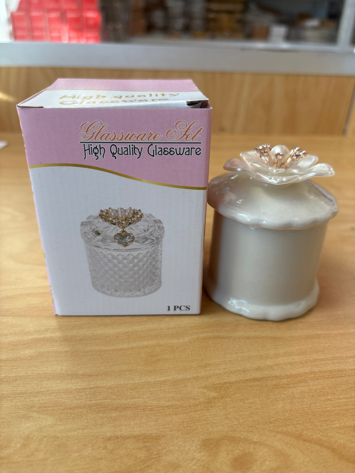Ceramic Bowl Sugar Bowl With Lid Party Favours Wedding Favor F90284