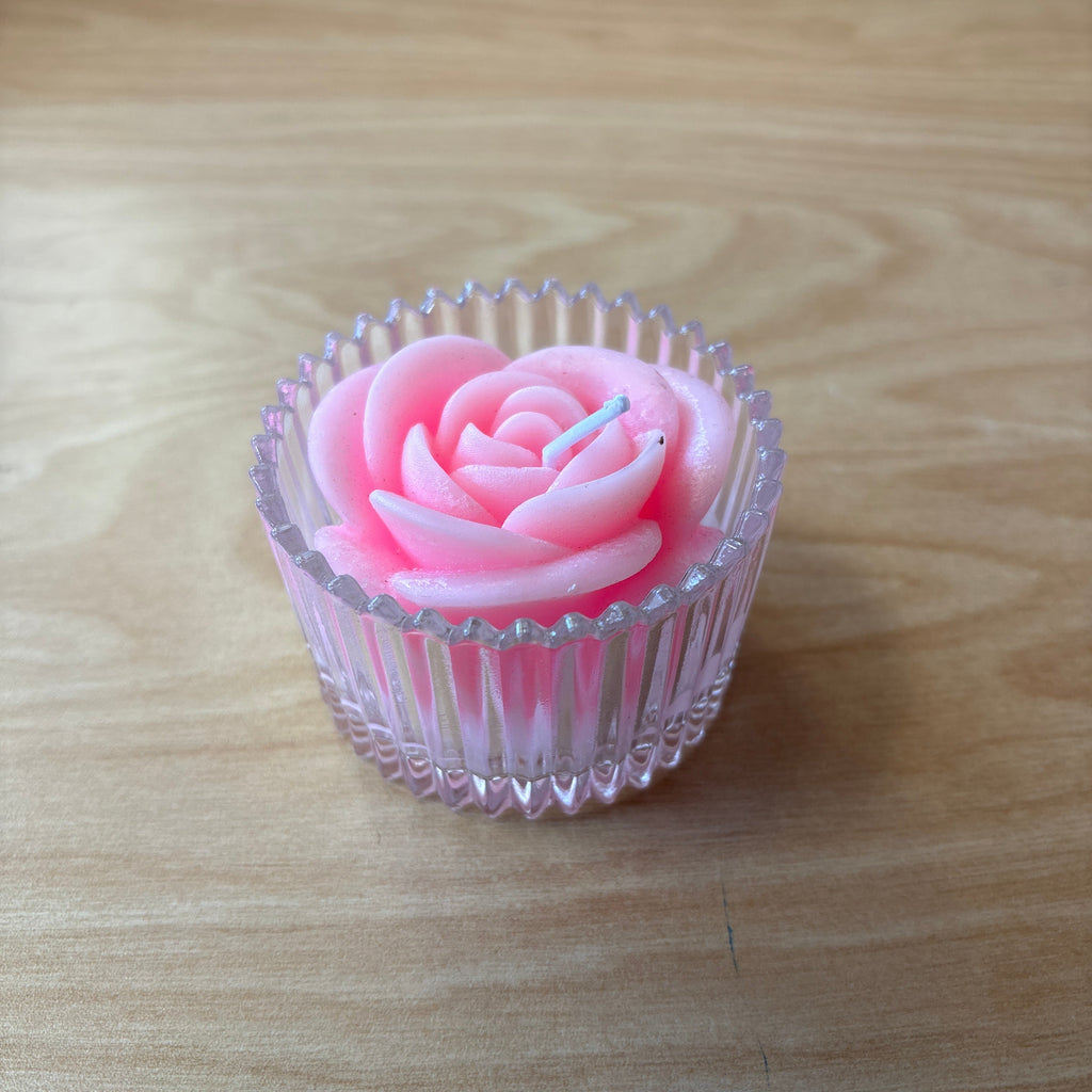 Candle Rose in Glass Jar Wedding Favors Party Favors