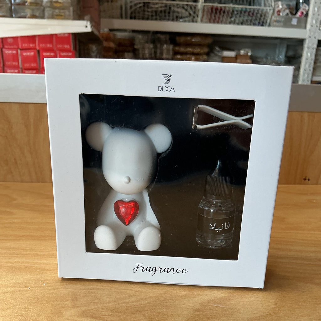 Room fragrance teddy bear with Red Heart
