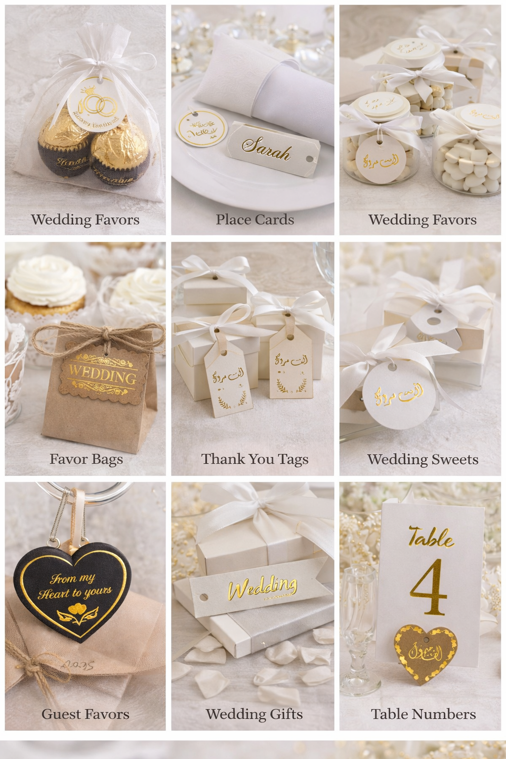 Wedding Favor Paper Tags