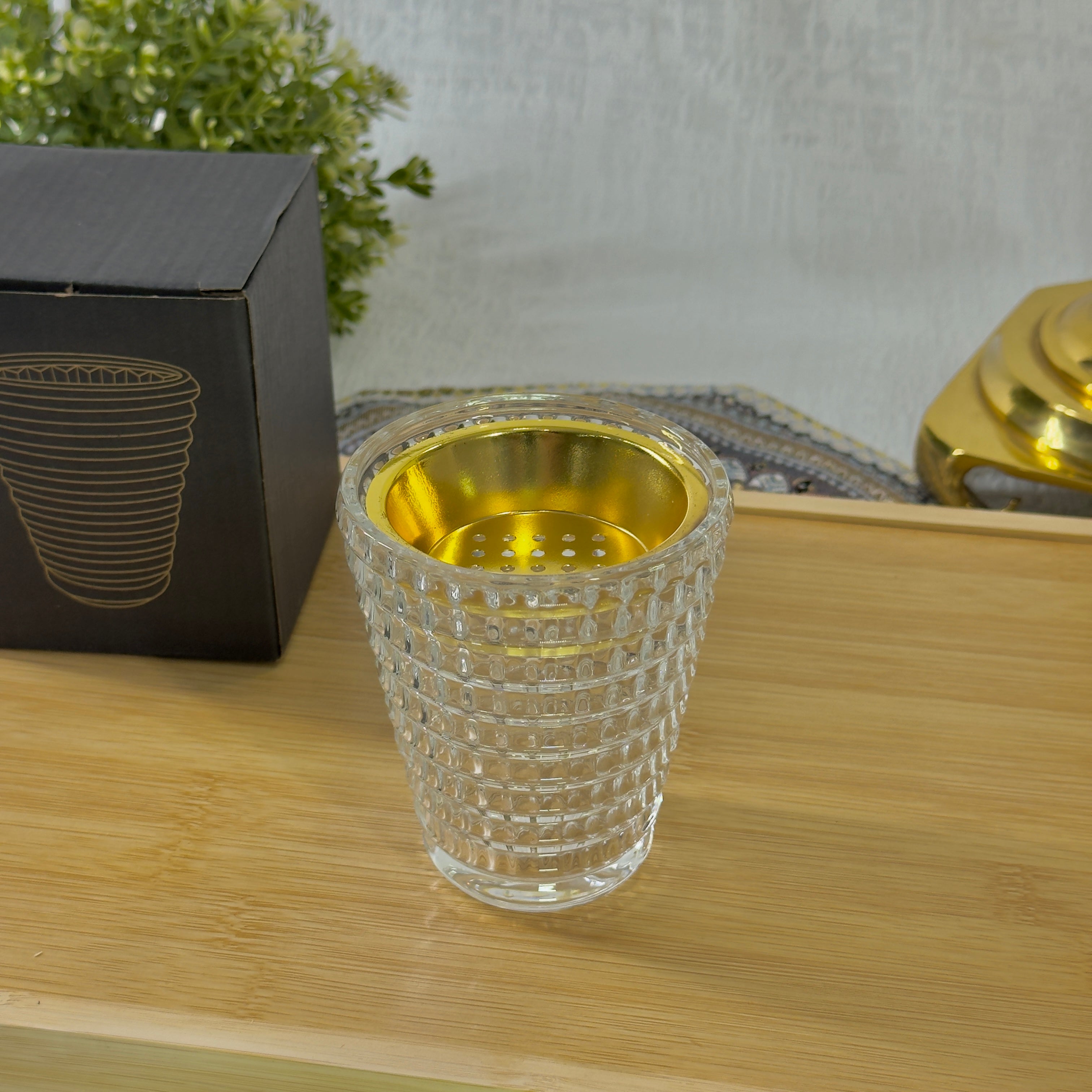 Brûleur d'encens en verre, cadeau de mariage