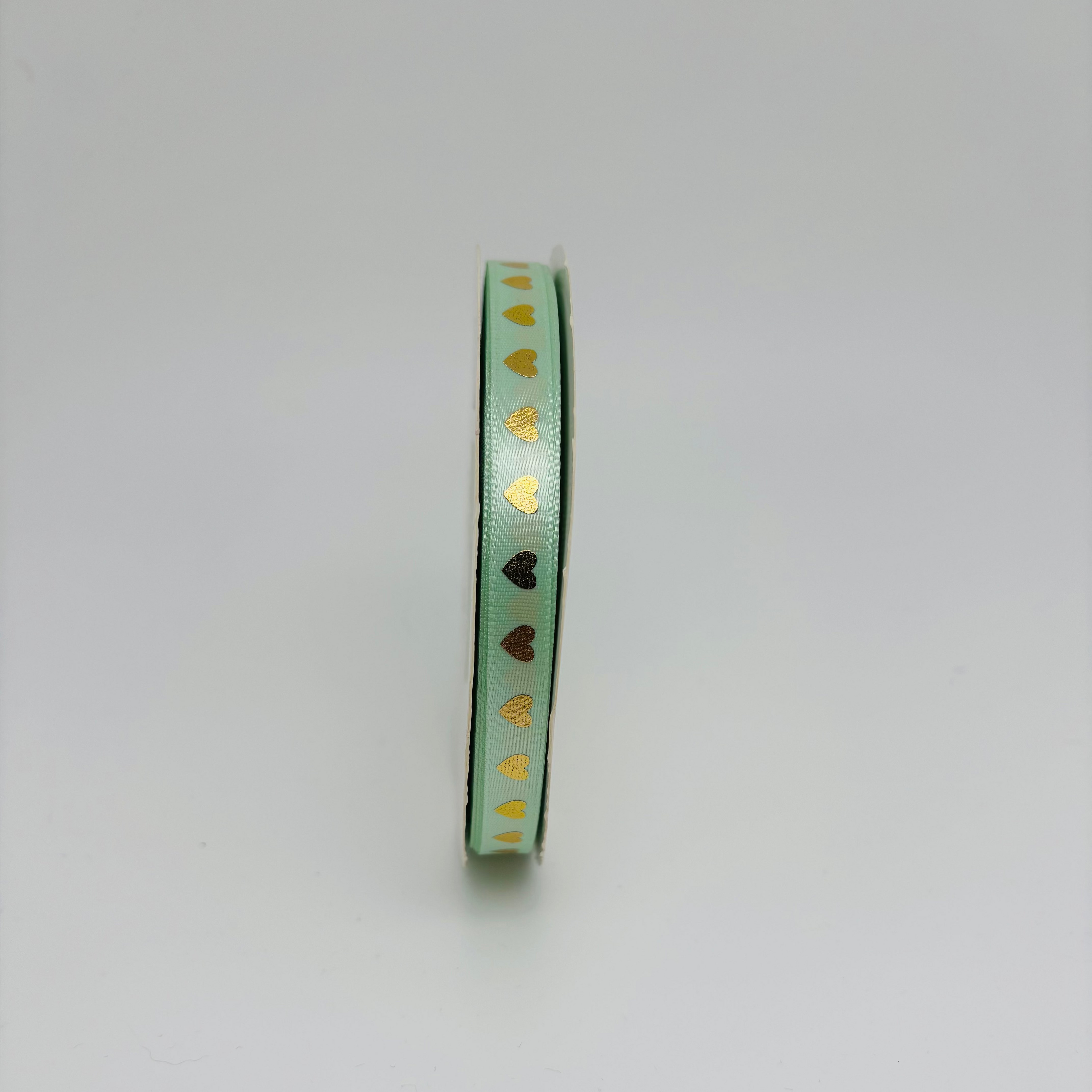 Golden Heart Print Ribbon