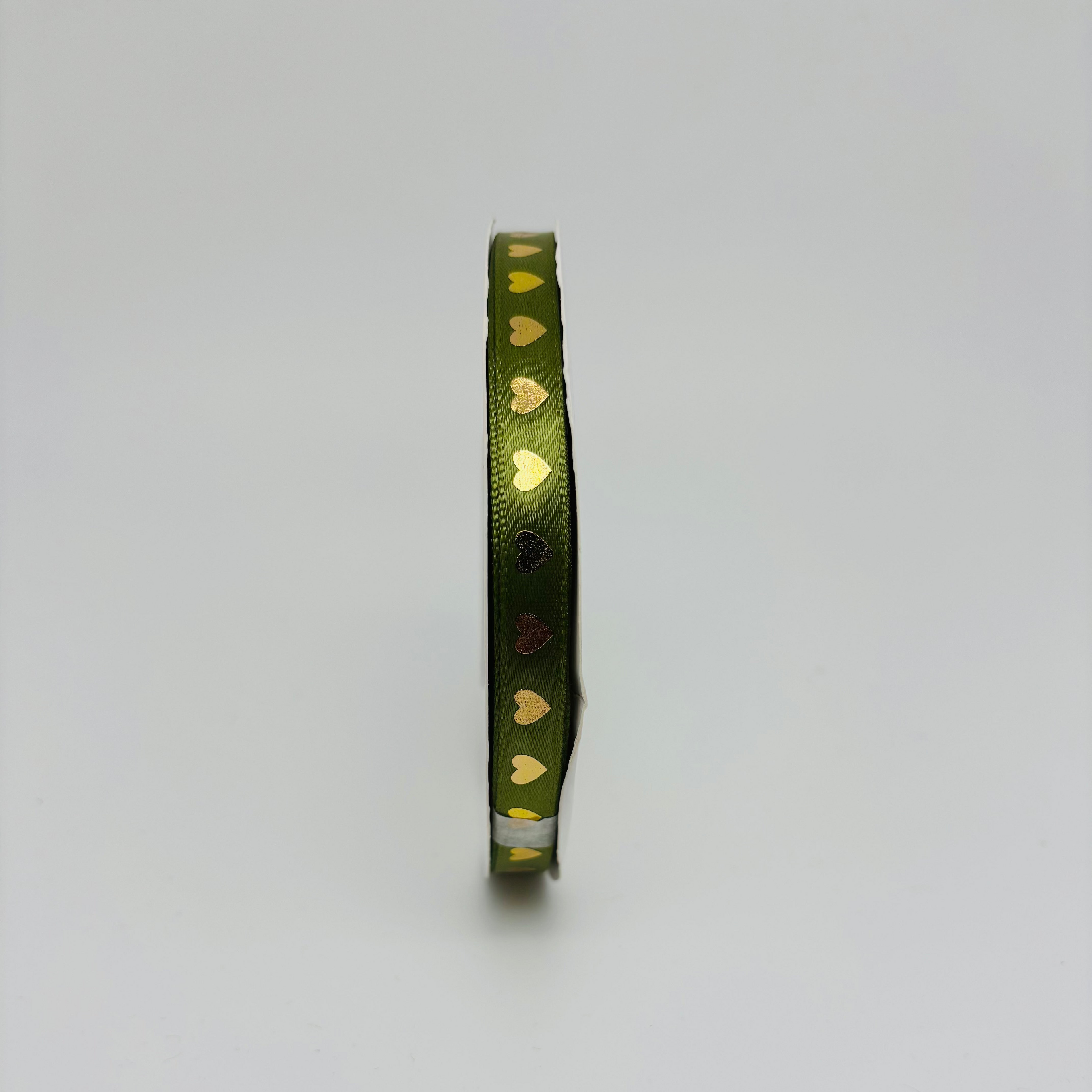 Golden Heart Print Ribbon