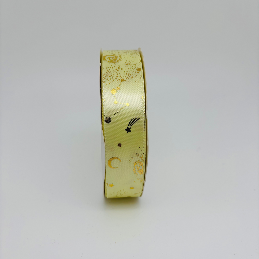 Golden Galaxy Print Ribbon (50 yd)