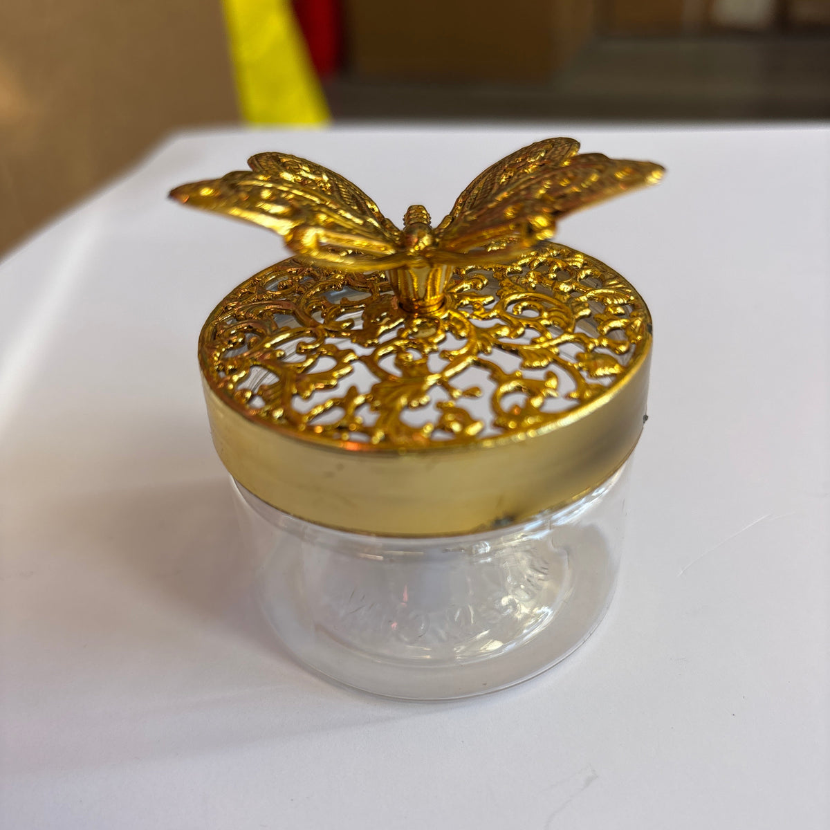 Candy Clear Box with Gold Lid & 3D butter Fly Party Favor Wedding Favors