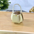 Leather Gift Purse with Pearl Handle