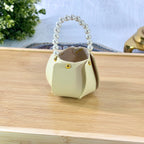 Leather Gift Purse with Pearl Handle