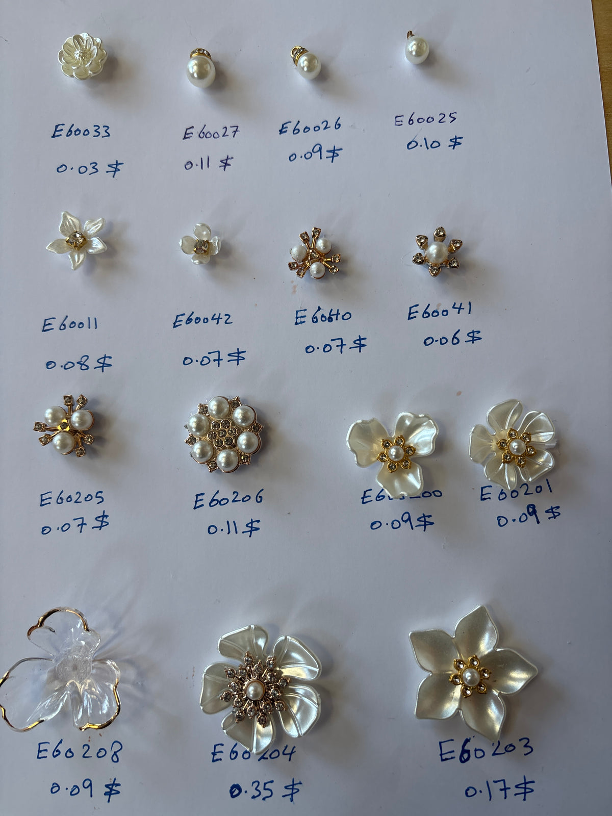 Accessories for DIY Wedding Favors Party Favors E60205 & E60208