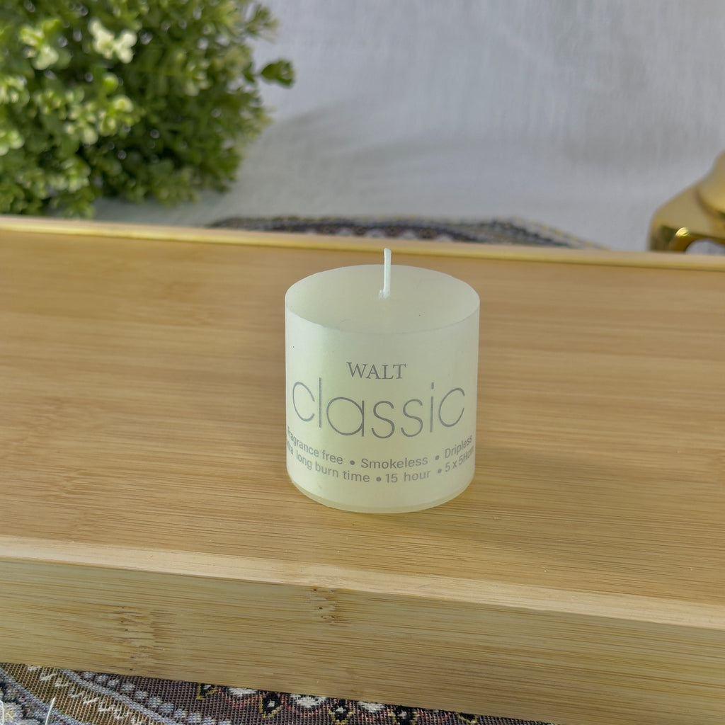 Classic White Pillar Scented Candle Home Decoration Scented Candle Wedding Favor1