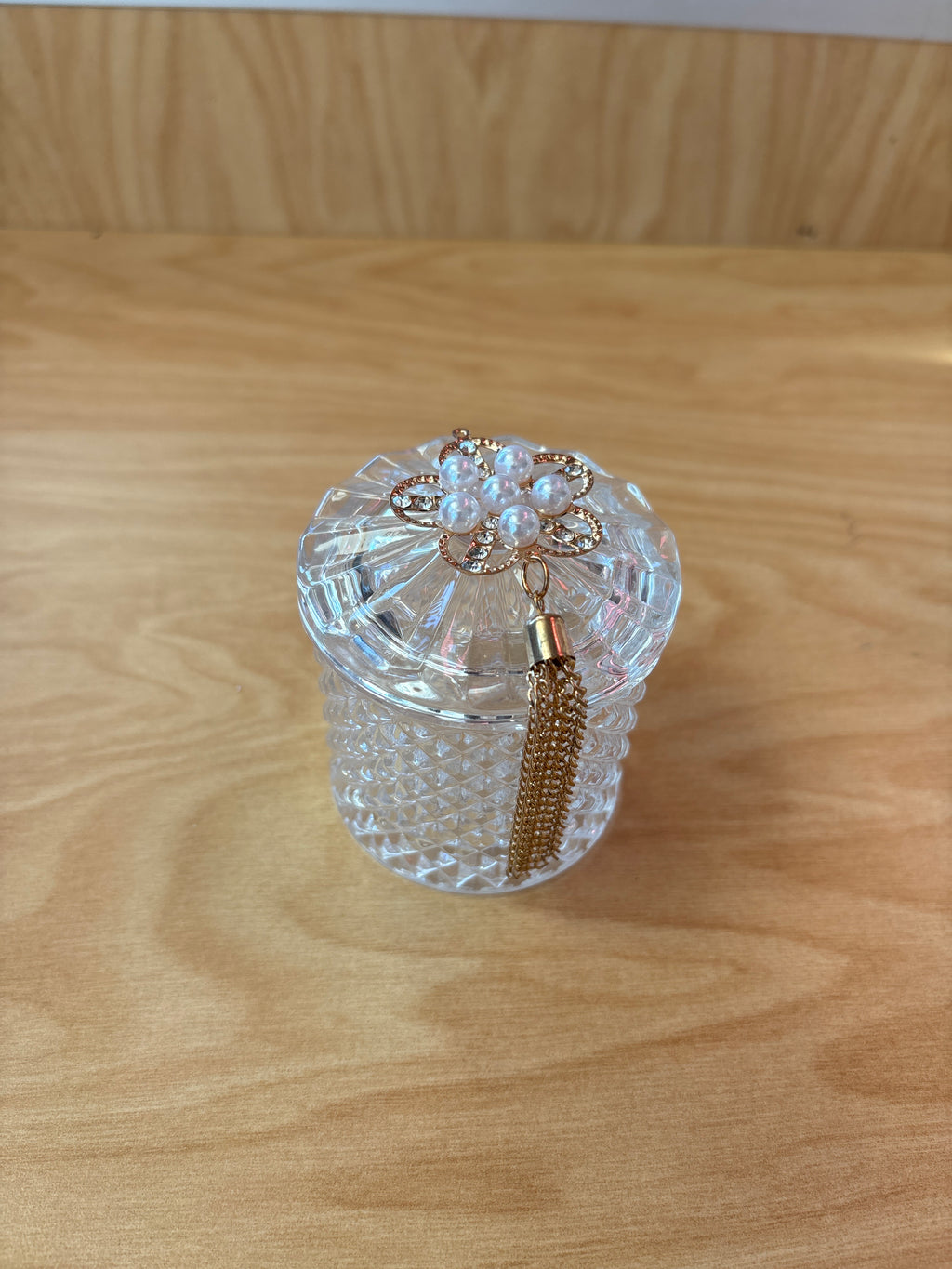 Glass Bowl Sugar Bowl with Gold accessories Glass Lid Party Favor Wedding Favours F90283