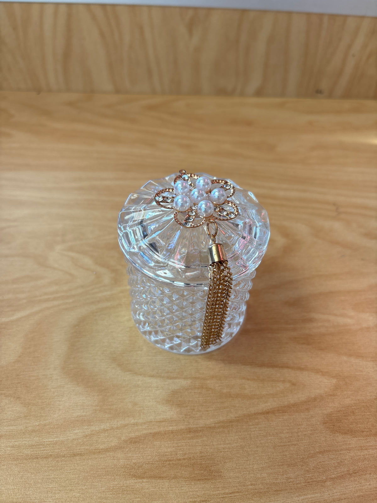 Glass Bowl Sugar Bowl with Gold accessories Glass Lid Party Favor Wedding Favours F90283
