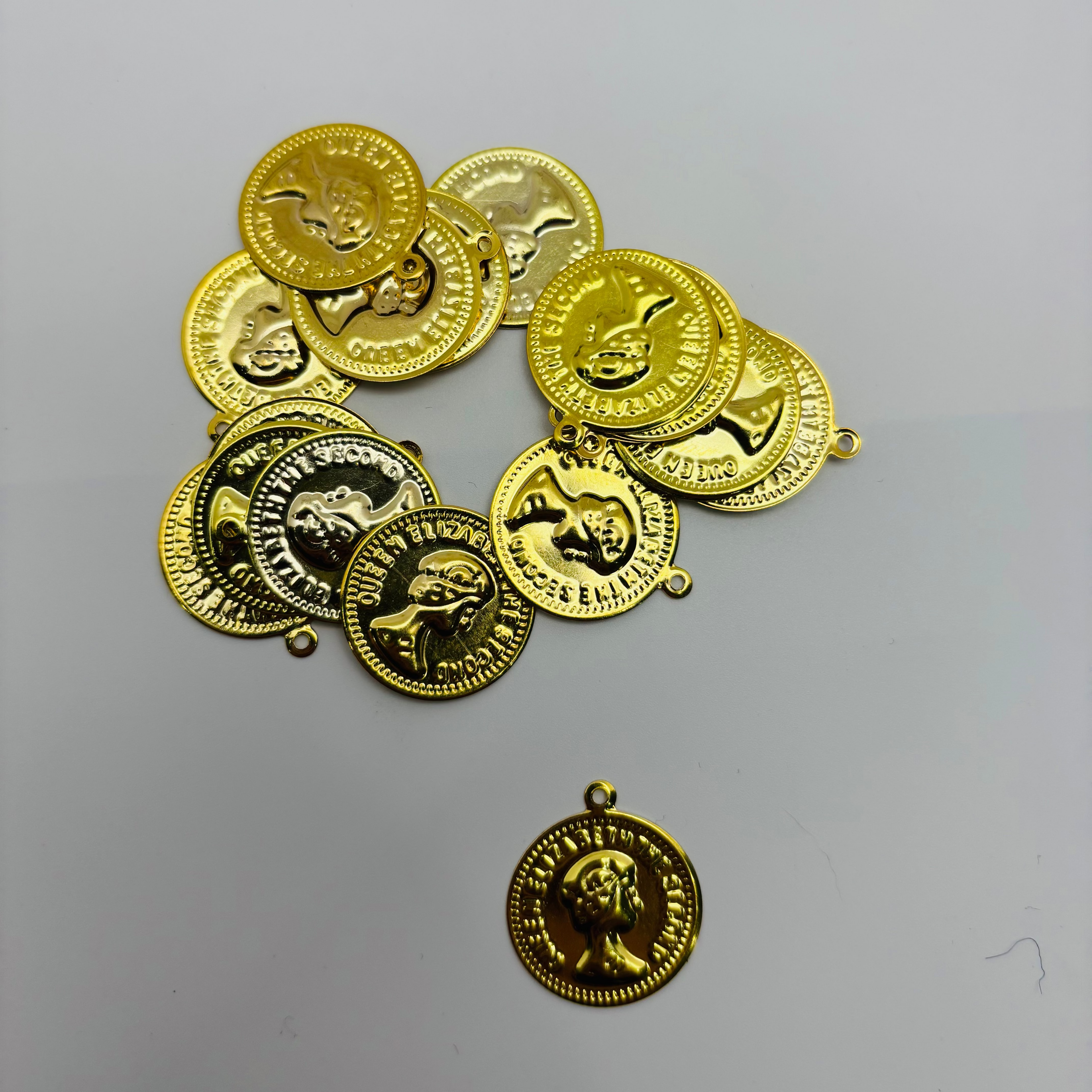 Golden Coin Pendants