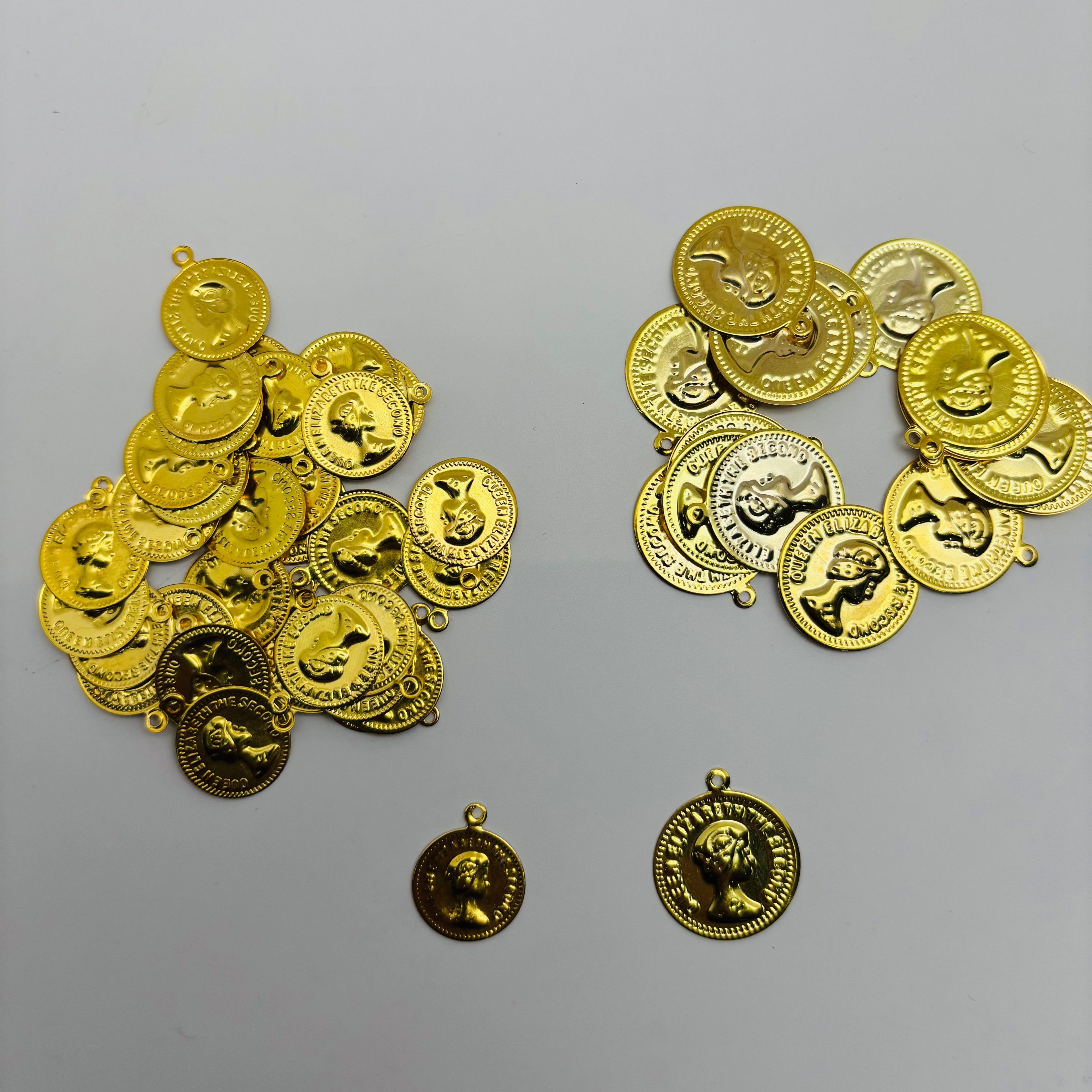 Golden Coin Pendants