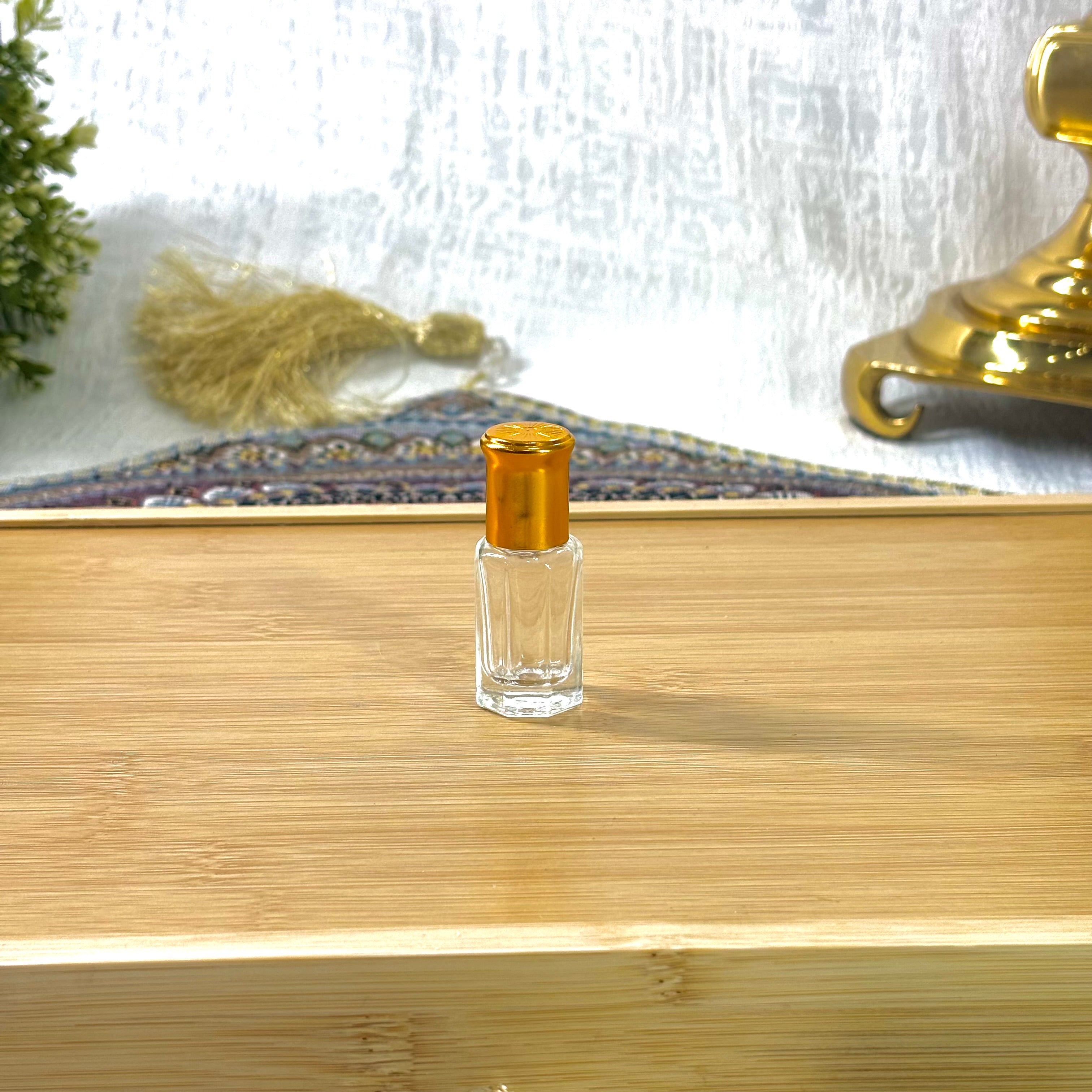 Gold and Glass Perfume Bottle