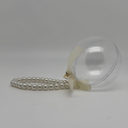 Clear Acrylic Ornament with Peal Hanger