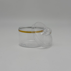 Clear Acrylic Jar with Gold Line