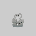 Love Swans Crystal Figure