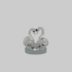 Love Swans Crystal Figure
