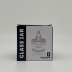 Crystal Clear Glass Pot Decorative with LED