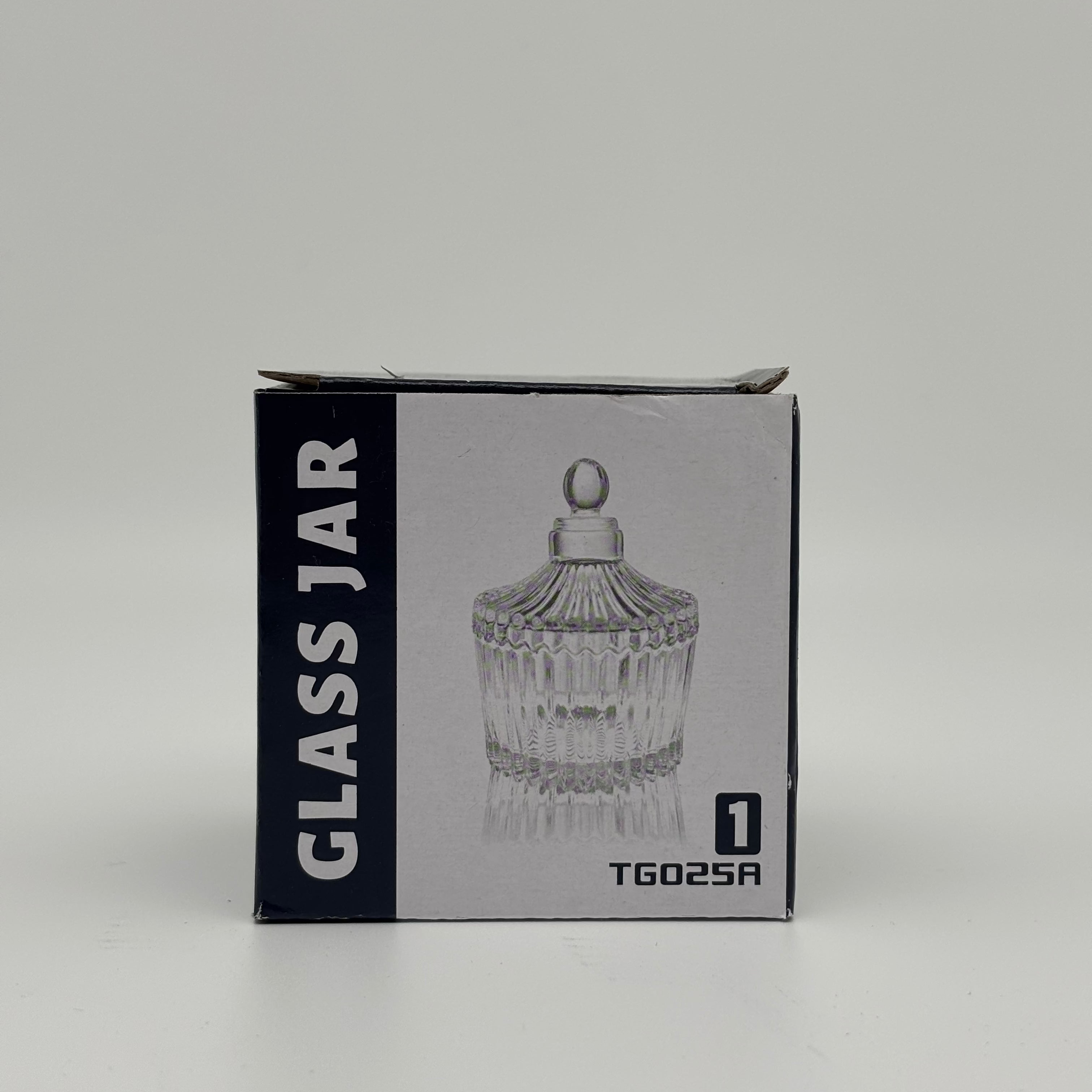 Crystal Clear Glass Pot Decorative with LED