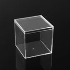 4.5-15cm Transparent Plastic Acrylic Square Box with Lid and Base Candy Box for Figurines Rubik's Cube Display Packaging