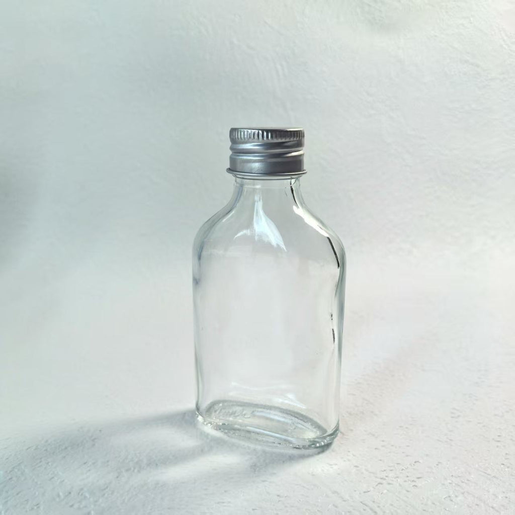 Flat 100ml Plastic Bottle Zamzam Water  Bottle with Gold Cap for Party Packaging Favors