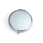 Customized Logo Souvenir Double Sided Metal Mini Pocket Mirror Round Gold Silver Laser Compact Mirrors for Women Folding Mirror Party Favors