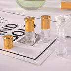 Roller Bottle Perfume bottle 3 ml, 6ml & 12 ml Essential Oil Perfume Oil Roll on Glass Bottle Bottle with Gold Cap