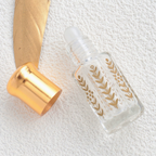 3ml 6ml 12ml Essential Oil Perfume Oil Roll on Glass Bottle Bottle with Gold Cap