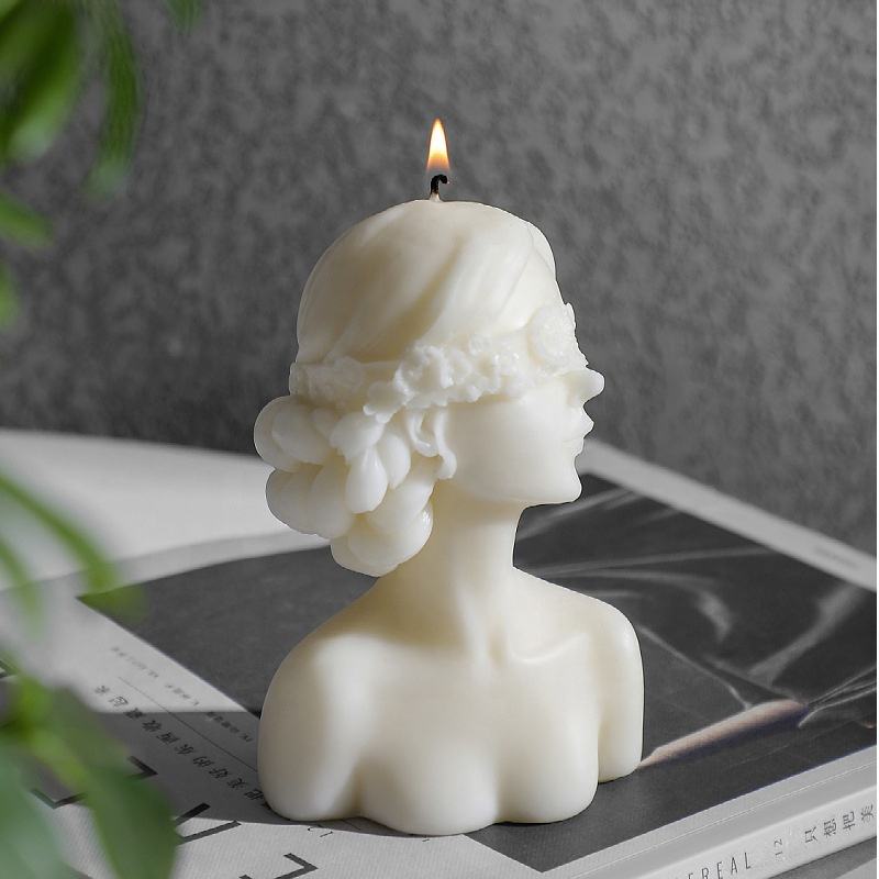 Candle  Blindfold Girl Shaped Scented Candle, Creative Atmosphere Decoration Gift Favors Party Favors