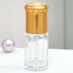 Roller Bottle Perfume bottle 3 ml, 6ml & 12 ml Essential Oil Perfume Oil Roll on Glass Bottle Bottle with Gold Cap