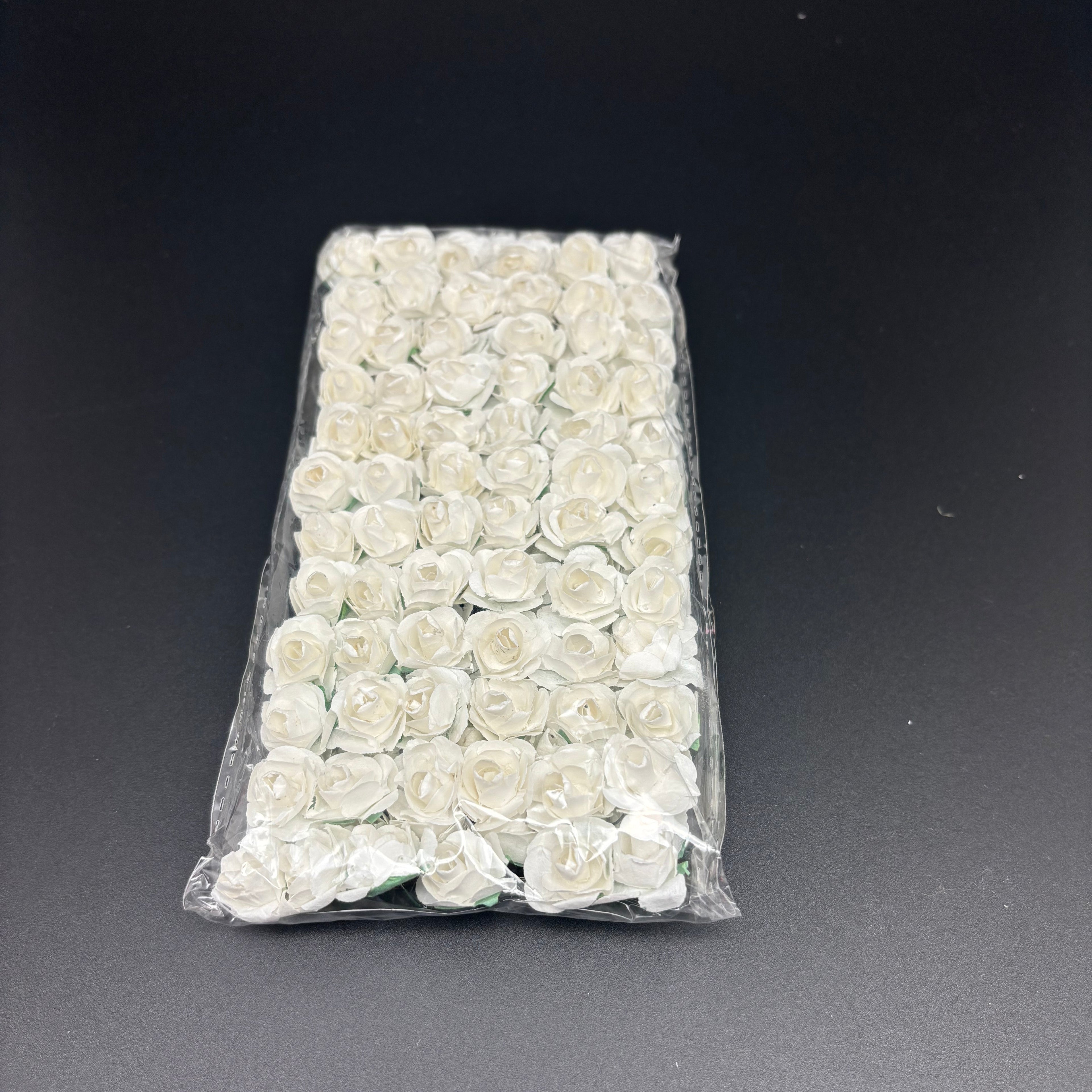 Artificial Mini Rose Paper Flowers - 144pcs