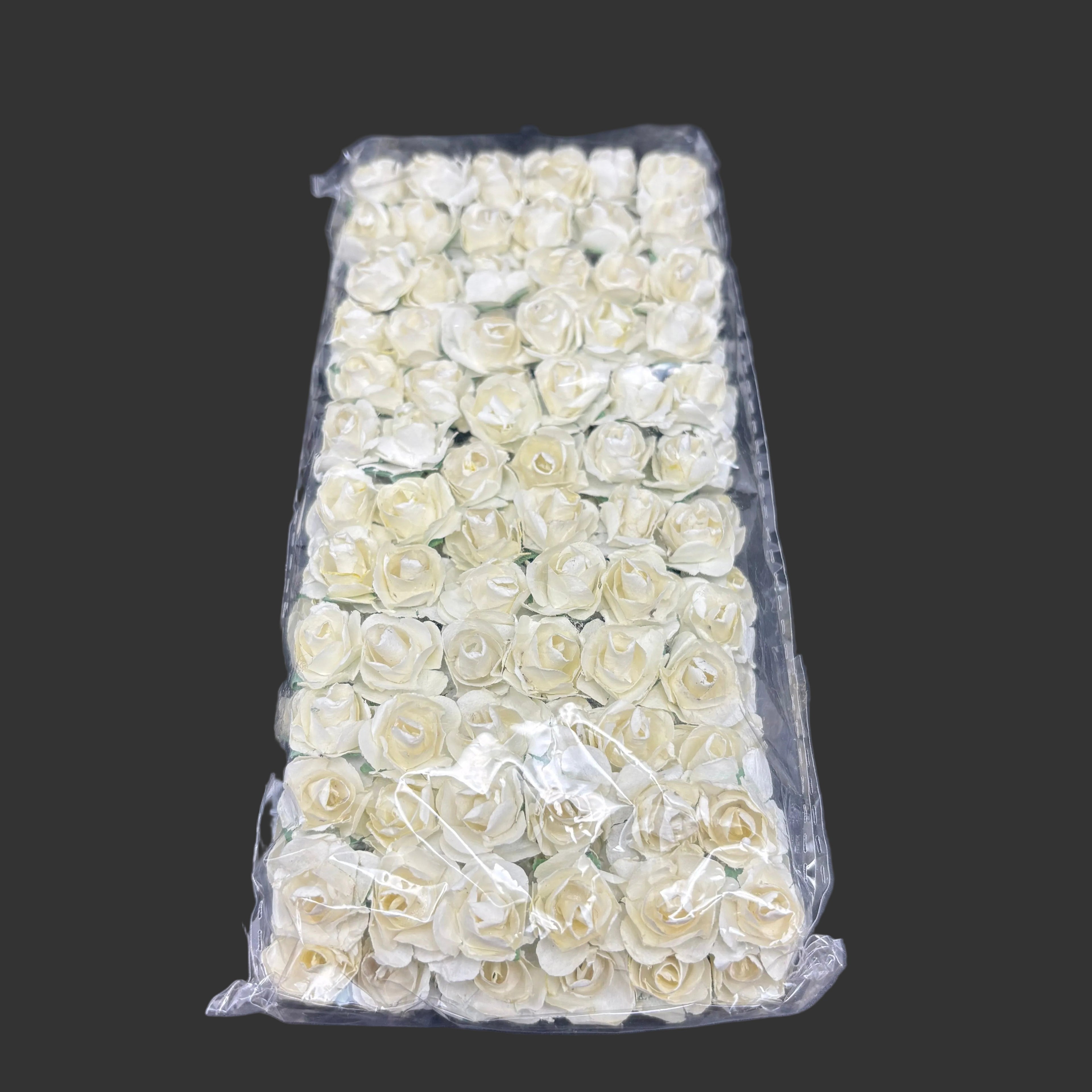 Artificial Mini Rose Paper Flowers - 144pcs