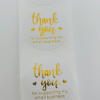 Golden Accent Sticker Rolls