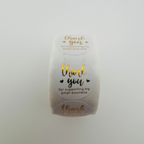 Golden Accent Sticker Rolls