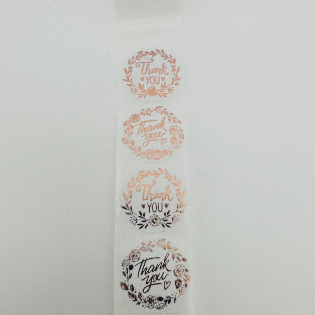 Golden Accent Sticker Rolls