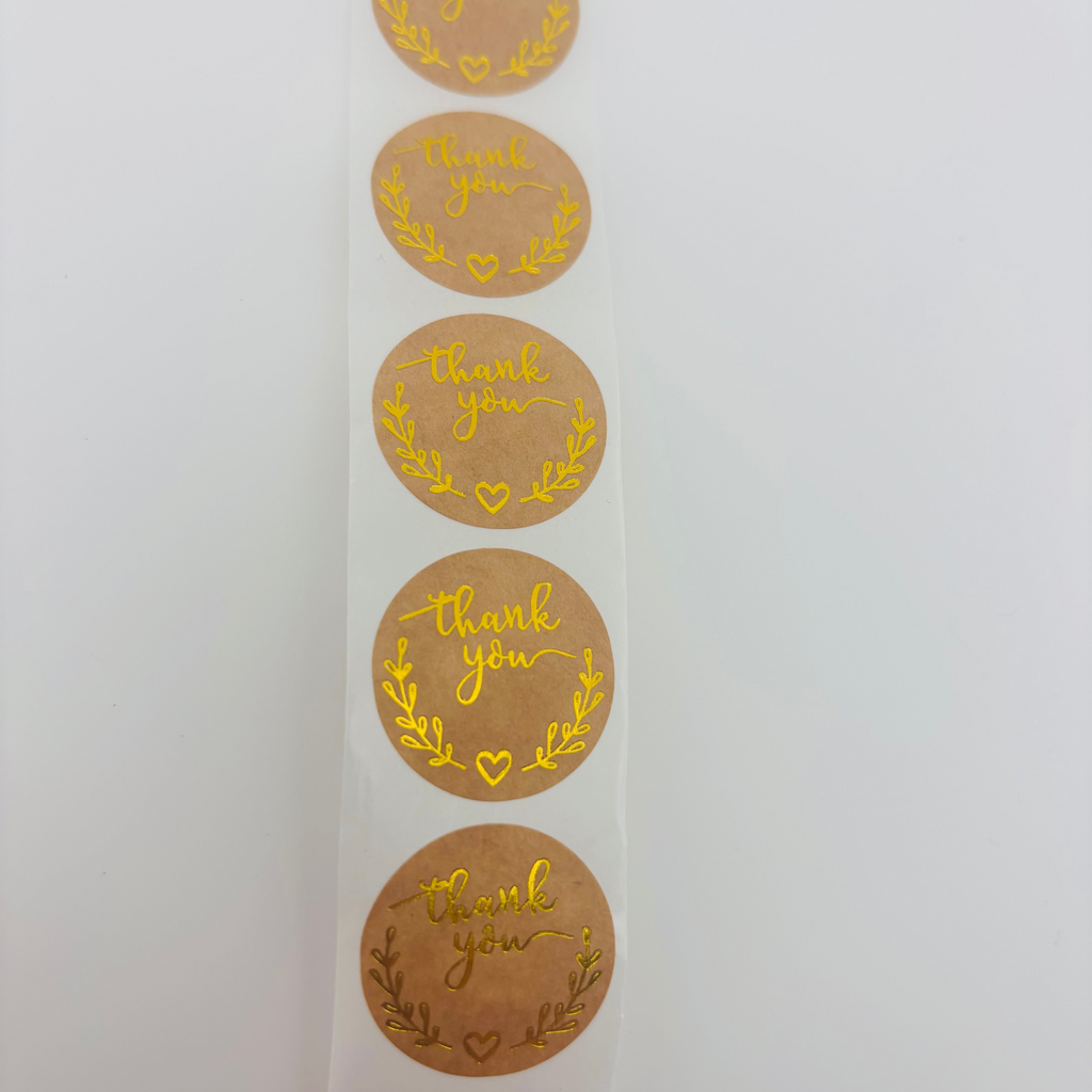 Golden Accent Sticker Rolls