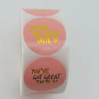 Golden Accent Sticker Rolls