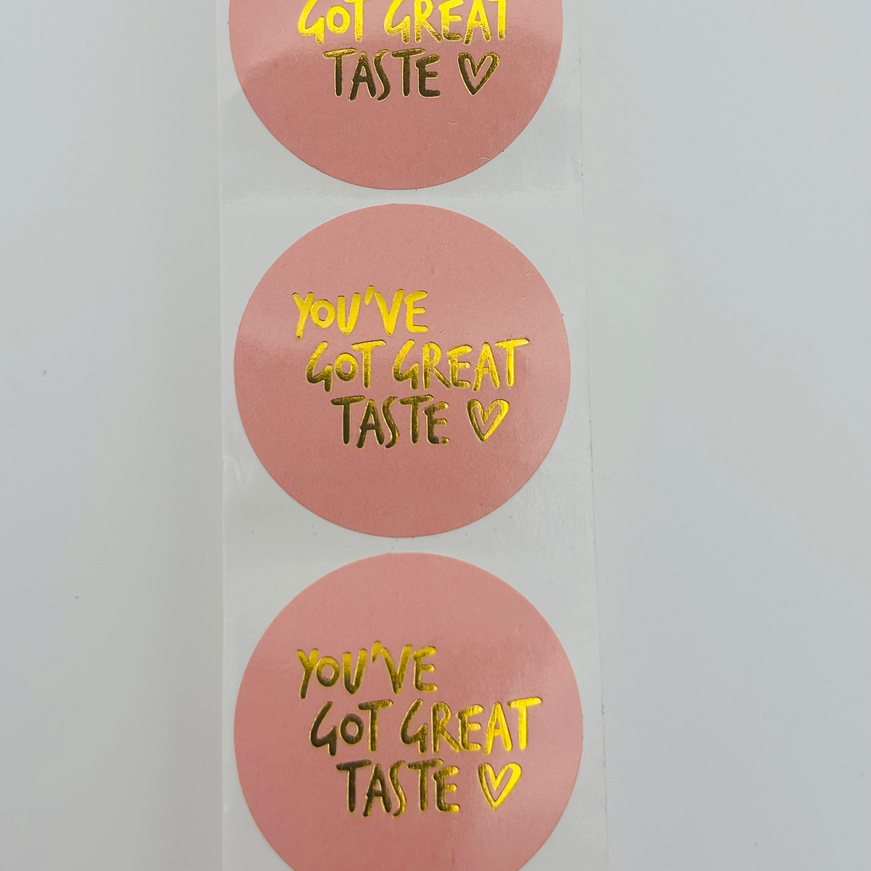 Golden Accent Sticker Rolls