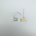 White Price Tag Blank Jewelry Price Display Tag Price Tag With Golden/Silver Edges