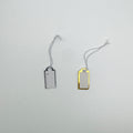 White Price Tag Blank Jewelry Price Display Tag Price Tag With Golden/Silver Edges