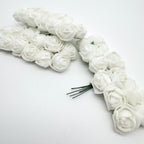Artificial Foam Rose Flower Heads 144 Pcs