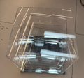 Clear Acrylic Gift Box Wedding Gift Box  with Base Chrome Color A10054