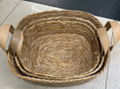 Trays with PU Leather Handle 3 Pcs
