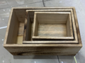Wood Trays Set 0f 3 Pcs