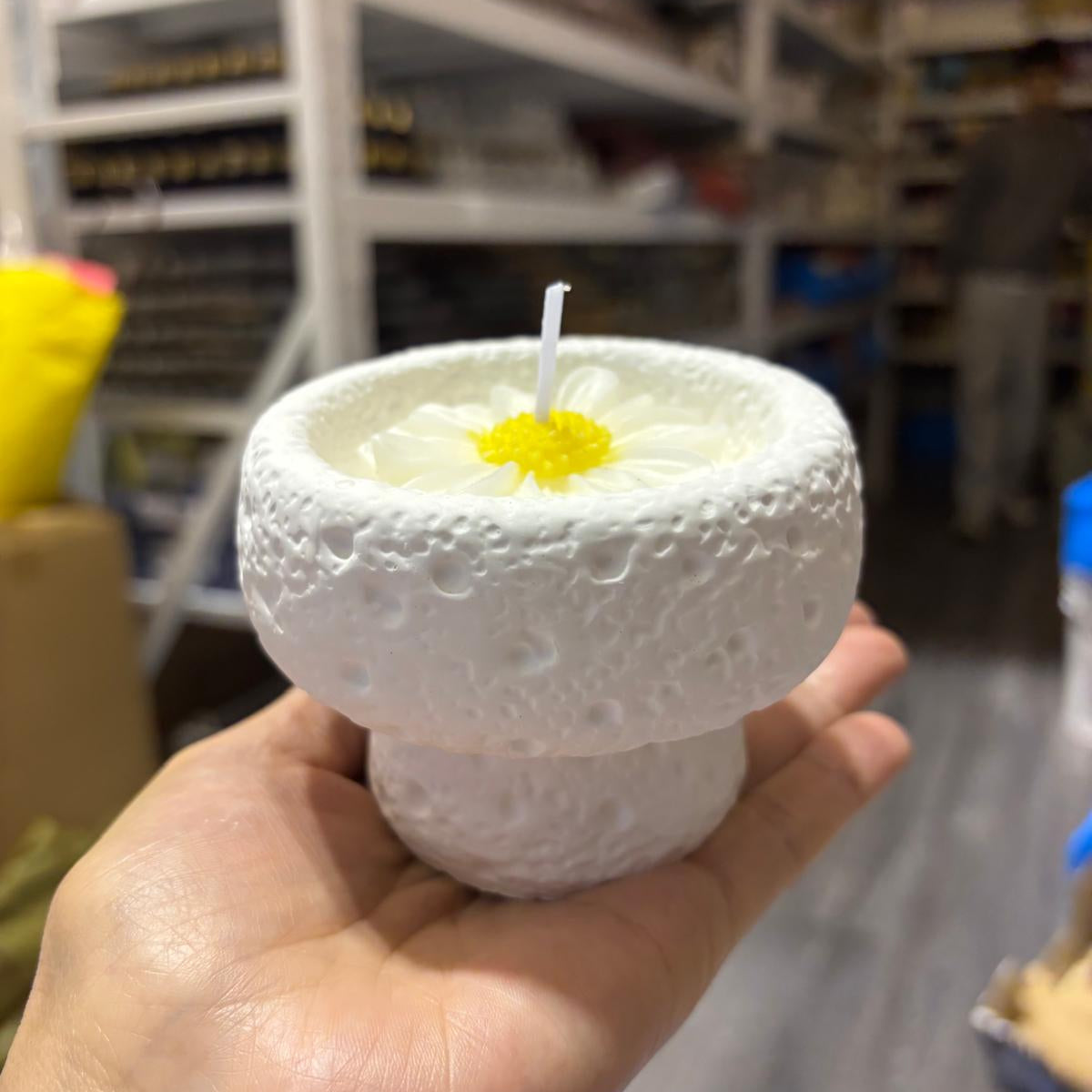 Candle Soy Wax Cylinder Shape Cement Jar Wooden Core Valentine's Day Gift Box Indoor Home Environment-Friendly